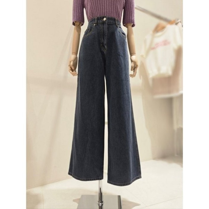 온앤온 [부산점] [온앤온] 진청 와이드 데님팬츠 (NJJ5AL825)