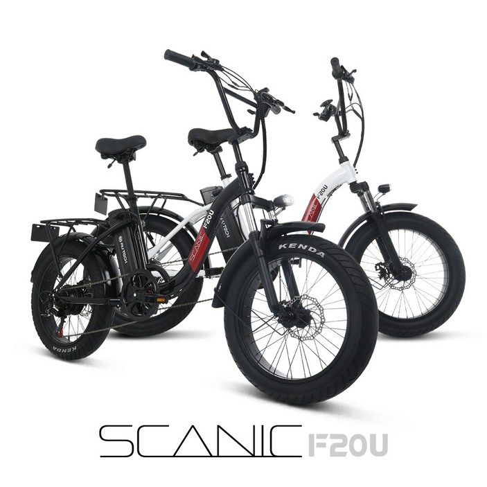 펫바이크전기자전거 AU테크 스카닉 F20U 팻바이크 출퇴근 배달용 전동 전기자전거 36V 7.5A