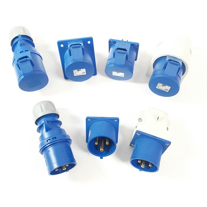 PCE 산업용 소켓 플러그 230V 32A 3P IP44