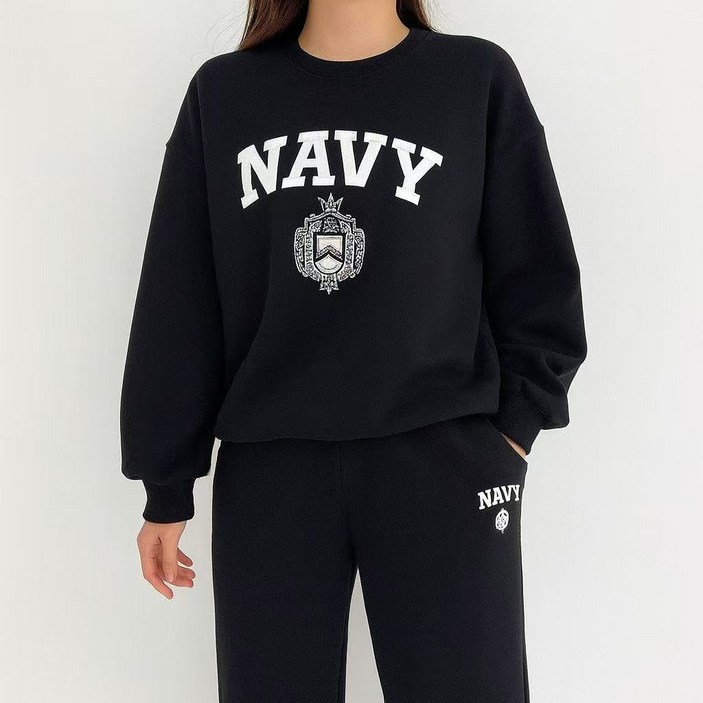 패션고리 여성 캐주얼 맨투맨 트레이닝 세트 H1042