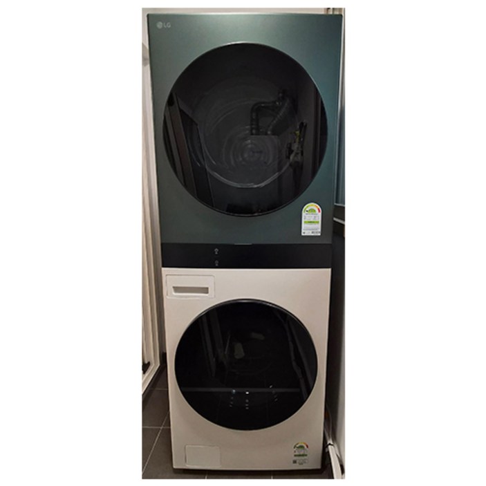 LG전자 트롬 오브제컬렉션 워시타워 WL21EGN 세탁기 25kg + 건조기 21kg 방문설치