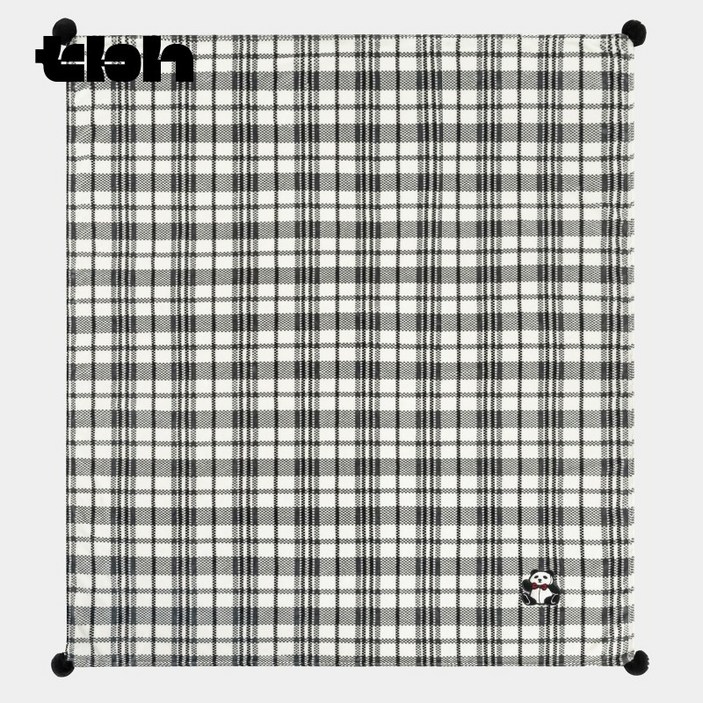 [tbh] PANDA POMPOM 향기 담요 플란넬 사무실 낮잠 에어컨 소파 무릎 담요