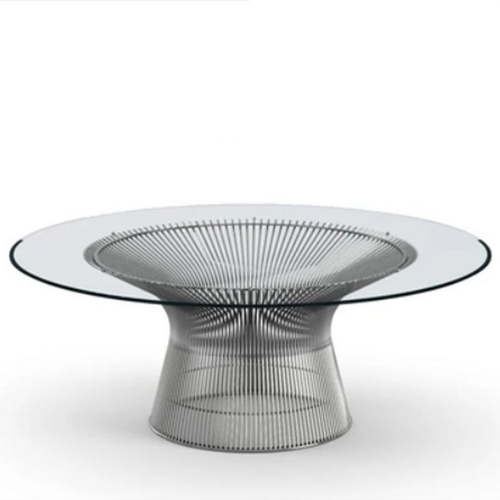 럭셔리 놀 플래트너 커피 원형 유리 테이블 거실