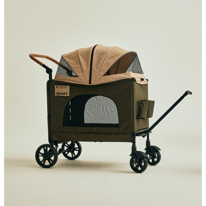 하웃 강아지 유모차 대형견 다견 저상형 개모차, 1개