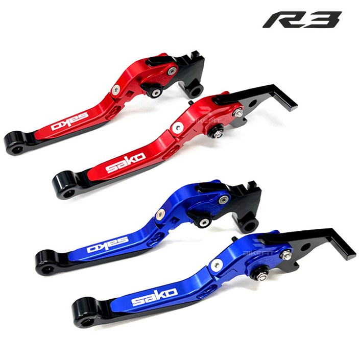 R3 R25 MT03 6단 조절식 브레이크 레버 접이식 튜닝 클러치 레바, 1세트