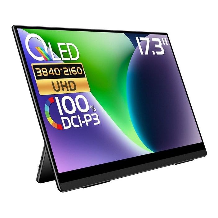 EHOMEWEI 이홈웨이 포터블모니터 휴대용모니터 듀얼모니터 서브모니터 X2Pro 2.5K QLED 100DCIP3 sRGB 16인치 맥OS 윈도우 덱스 게임콘솔 미니PC 호환, RQG173PU, 44cm