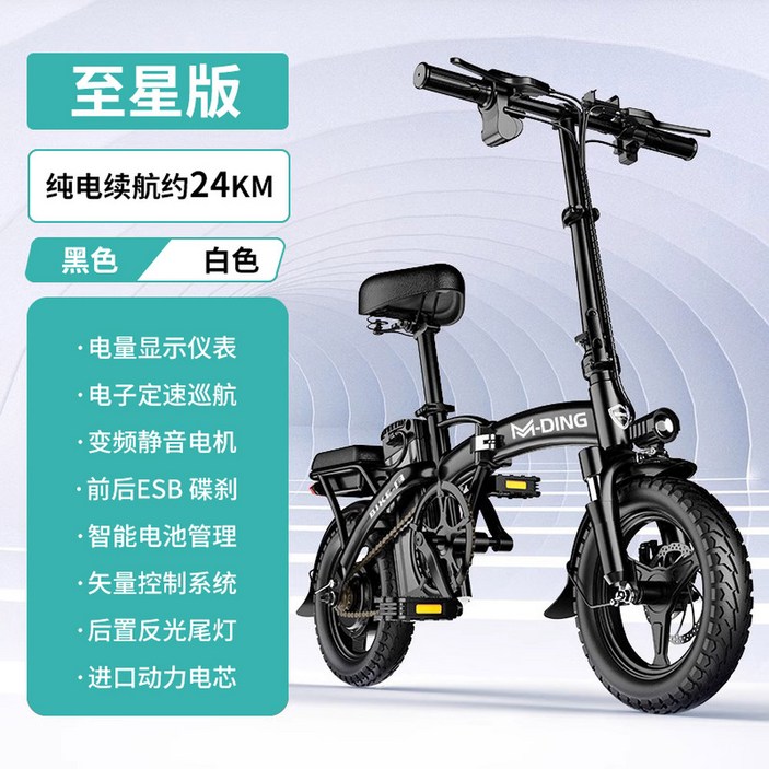 전기자전거 접이식 성인용 마실용 48V 배달용 자전거