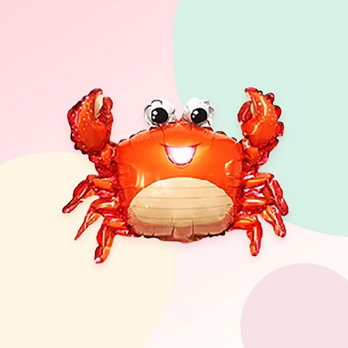 파티지 물고기풍선 모음 문어 상어 고래 바다 풍선 인어 꽃게, SEA바다풍선아기꽃게랑