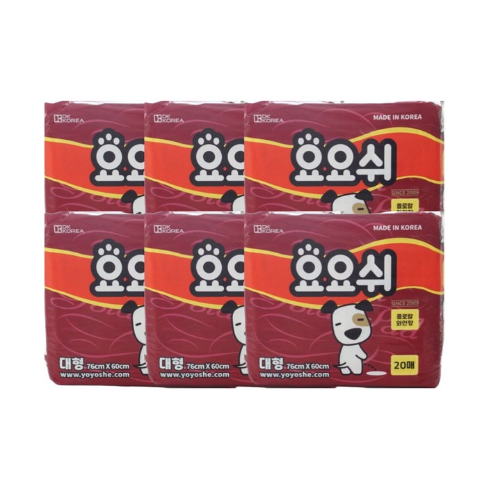 요요쉬 플러스 플로랄와인향 배변패드