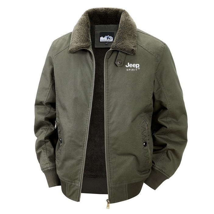 지프 스피릿 남성 겨울 편안한 면 따뜻한 기모안감 캐주얼 재킷 TX-0786JP