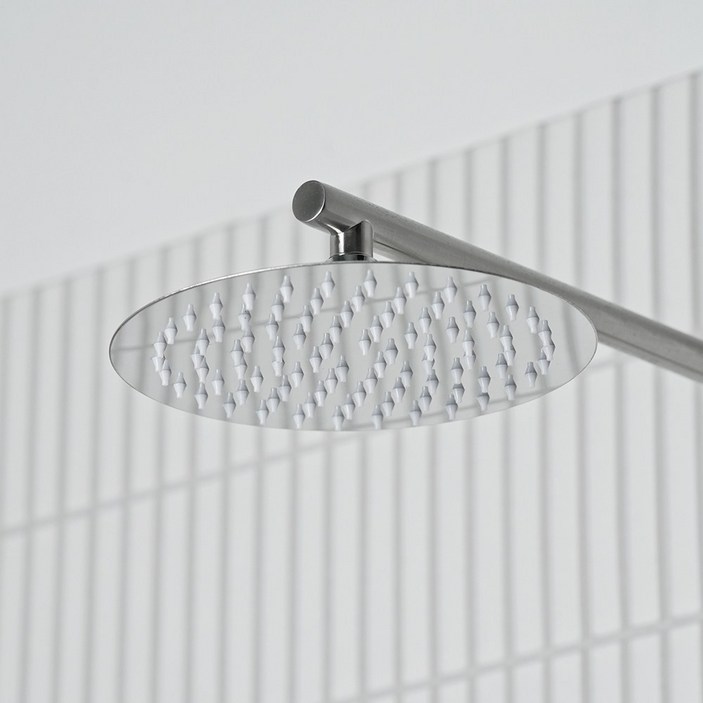 꿈꾸던라이프 호텔식 해바라기 샤워기 헤드 스테인리스, 실버 원형 헤드, 1개