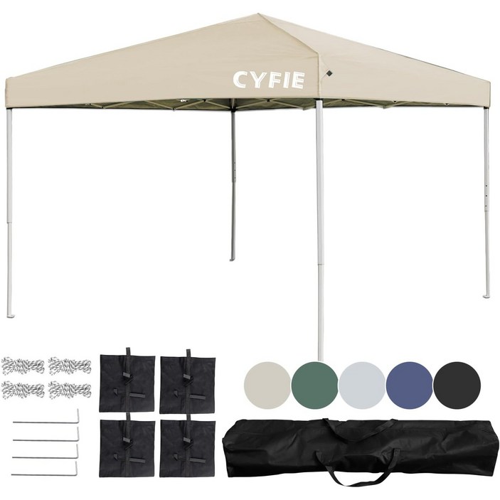 대형 캐노피 텐트 방수 보온 접이식 천막 차양막 캠핑 야외 정원 행사용