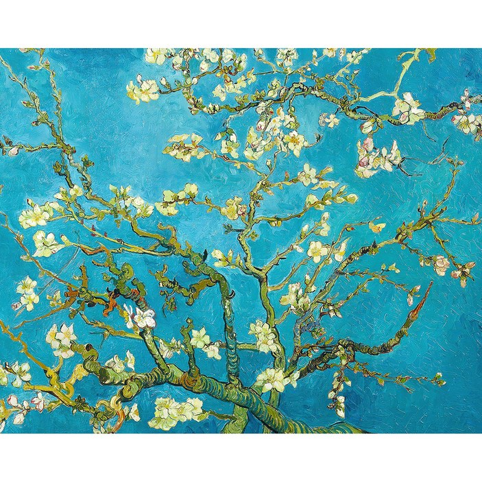 명화 인테리어 캔버스 그림 액자 고흐-꽃 피는 아몬드 나무