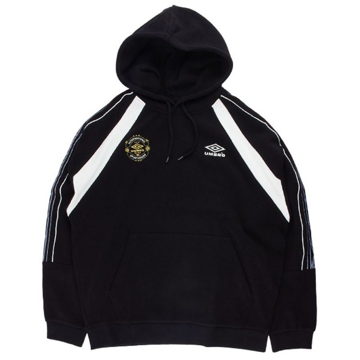 국내매장판 엄브로 HBL OG 테이프라인 후드티 UP421CHDO6 BLACK