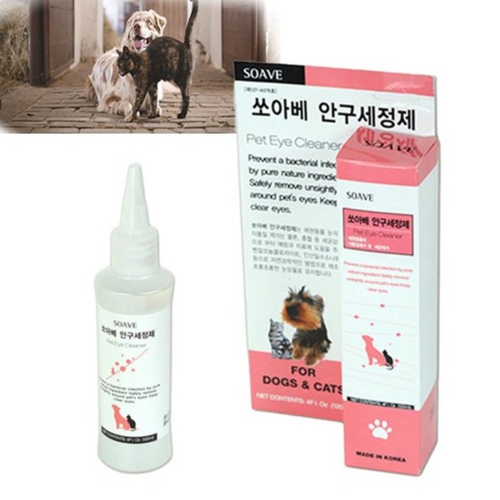 강아지눈꼽 청소 눈물냄새 인공 안약 안구 눈세정제