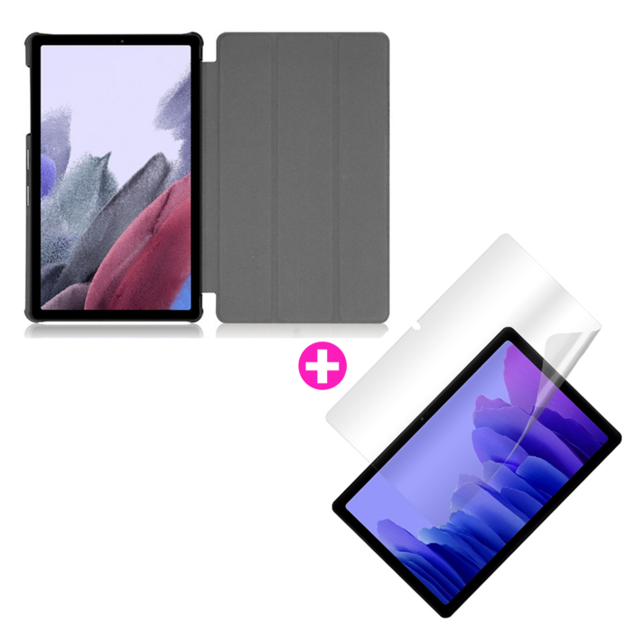 아야 갤럭시 탭 A7 라이트 (SM-T220 T225) lite 8.7 스마트 북커버 케이스 + 액정 보호필름, 1개