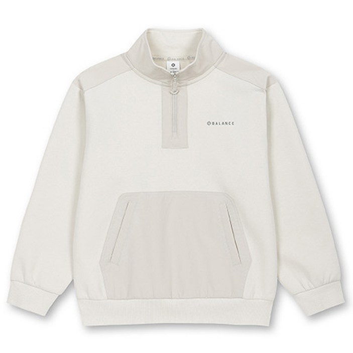 탑텐키즈 밸런스 남아 지금부터 봄까지 신축성 좋고 보풀이 없는 탄탄한 원단 반집업 맨투맨