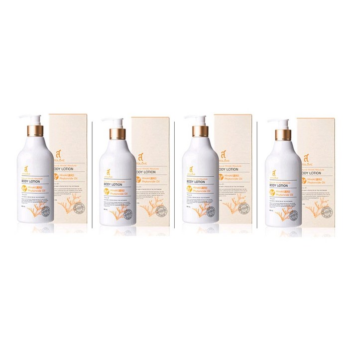 [아토러브] 편백 올인원 바디 & 페이스 로션 (대용량 500ml) + 증정 : 헤라 멜라솔브 딥클렌징 폼 50g / 천연 국내 편백 추출물 함유, 4개, 500ml