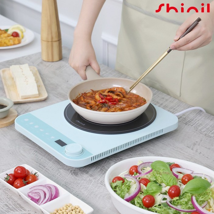 신일 고화력 인덕션 전기레인지 1구민트 자가설치, SHLN4949MT, 프리스탠딩, SHLN4949MT