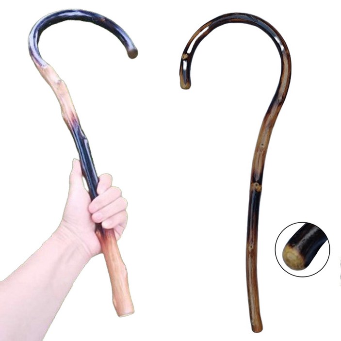 BORNLIFE 고급형 NEW 등나무 갈고리 어깨등안마기 지압봉 효자손 물음표안마기 나무 지팡이지압기 나무뿌리 지압봉 어깨갈고리 어깨지압봉갈고리 등나무고리안마기