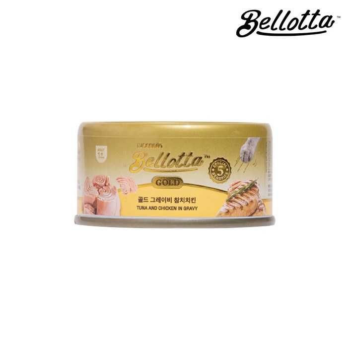 벨로타 캣 프리미엄 골드캔 그레이비, 참치치킨, 85g, 24개