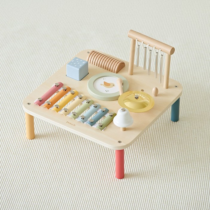 폴라비 원목 뮤직테이블 장난감, 멀티, 1개
