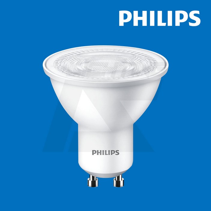 필립스 LED GU10 4.5W 220V 이케아전구 호환, 전구색, 1개