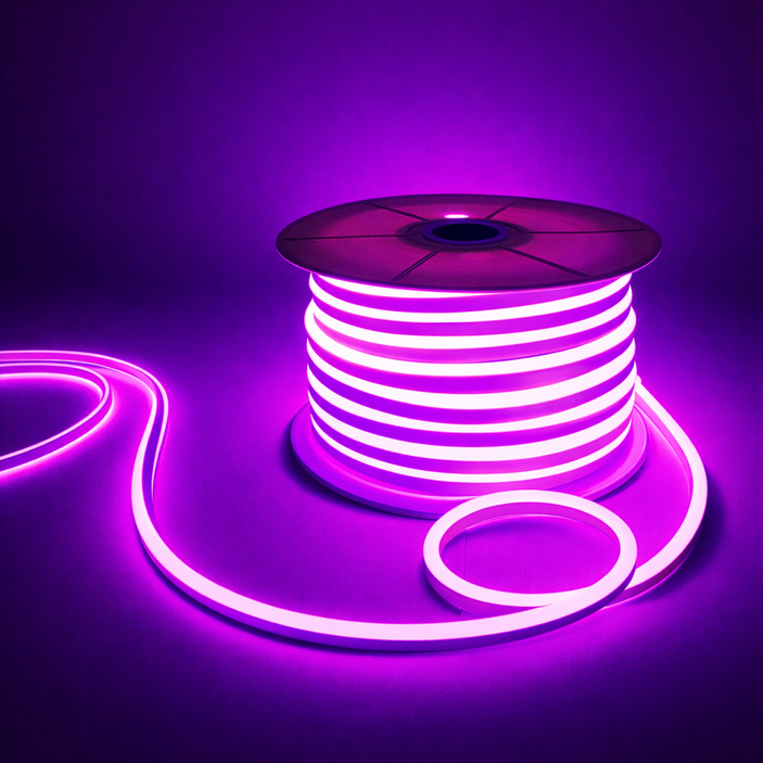 선세이브 [부속품 포함] LED 네온플렉스 50M 7W 단면형 AC, 1개, 네온플렉스 보라색