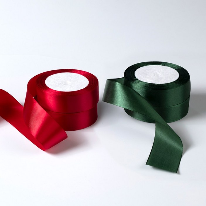 star starred 크리스마스 2컬러그린레드 리본, 4개 세트