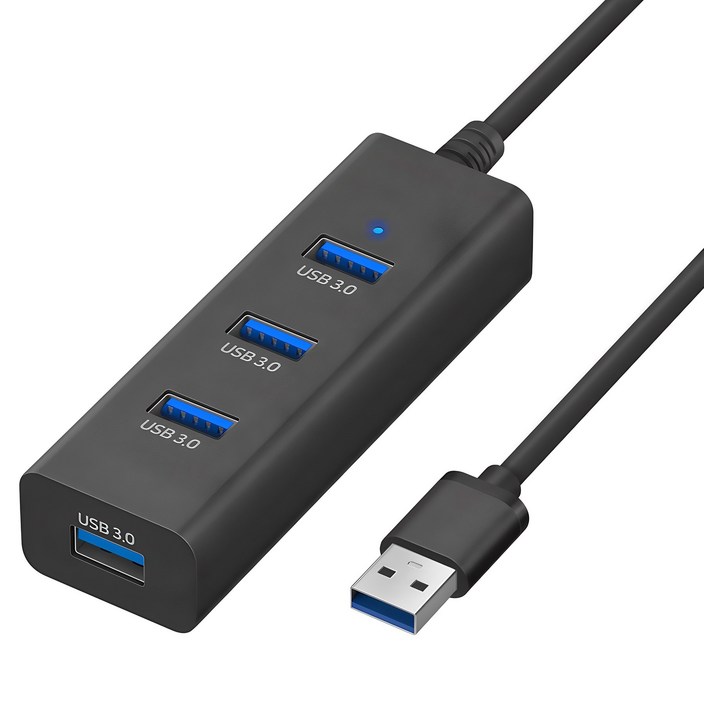 홈플래닛 USB 3.0 4포트 멀티 허브, 블랙, 1개 홈플래닛 USB 3.0 4포트 멀티 허브, 블랙, 1개