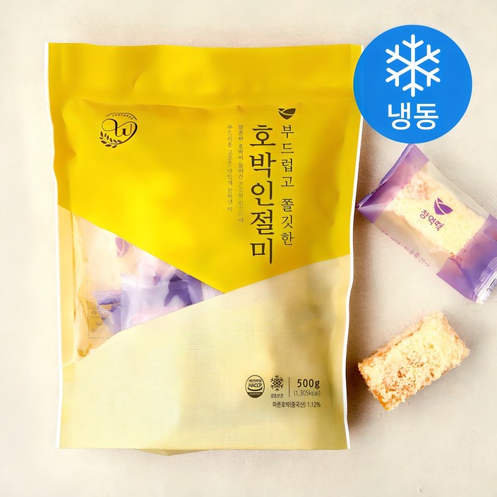 로켓프레시 창억떡 부드럽고 쫄깃한 호박인절미 냉동