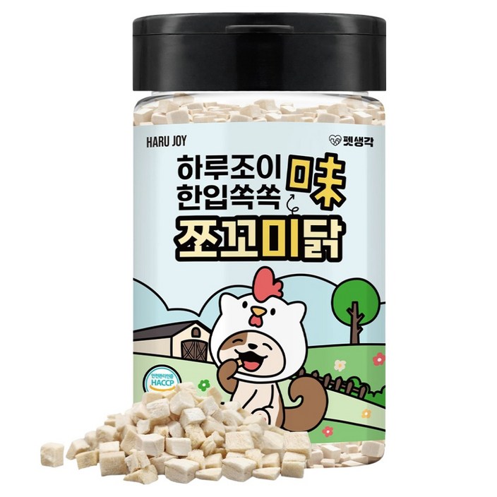 하루조이 강아지 한입쏙쏙 쪼꼬미 트릿, 닭, 80g, 1개