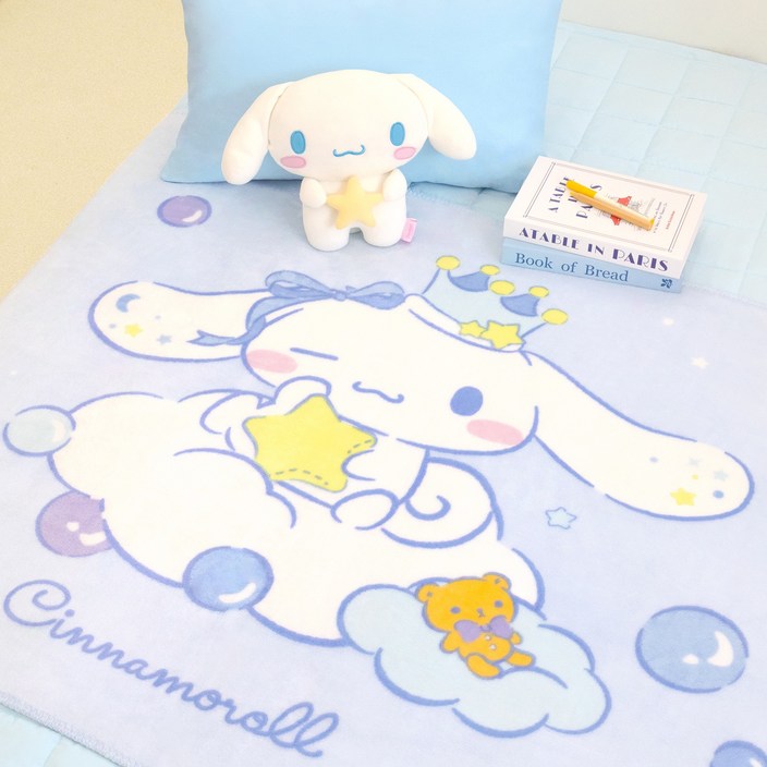 나라홈데코 시나모롤 스윗버블 사무실 무릎 담요