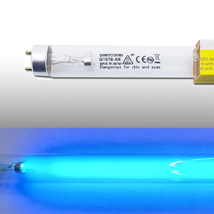 산쿄 TUV G15T8AN 15W 자외선 살균 램프, 1개