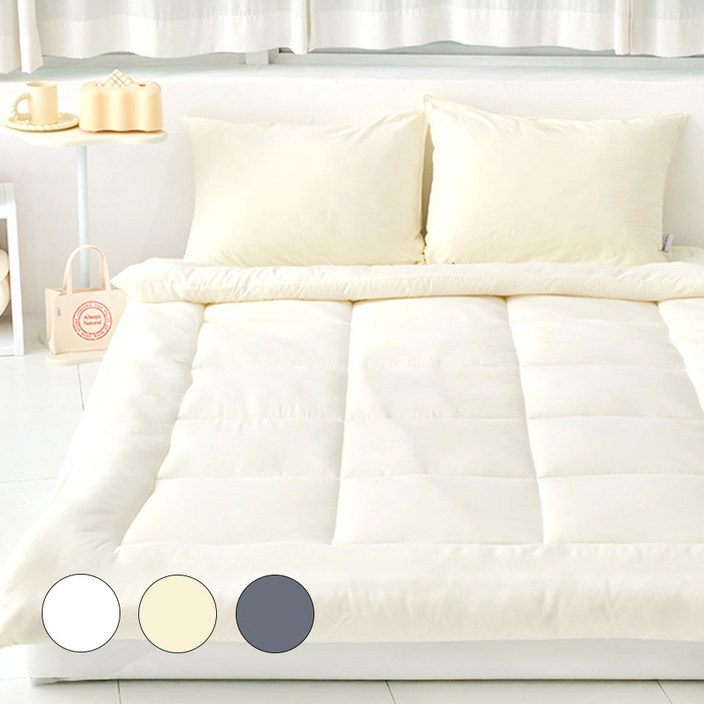 호텔 침구 차렵 이불 세트 침대패드 순면 베개커버 2P 사계절 항균 숙면 구름 이불 슈퍼 싱글 퀸 킹