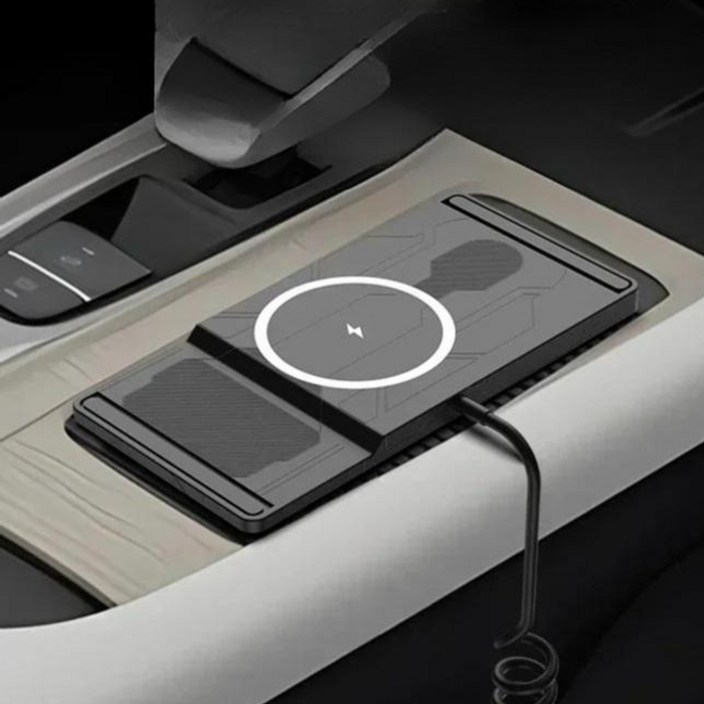 차량용 무선 고속 충전 패드 15W Type-C·USB 듀얼 타입