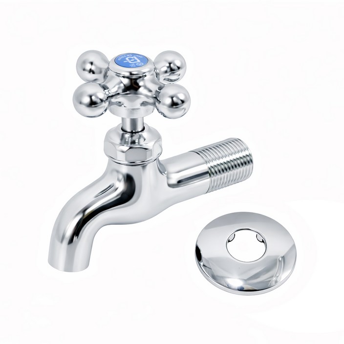 비욘드퍼니싱 국내생산 왕분리형 십자핸들 수도꼭지 KC, 1개