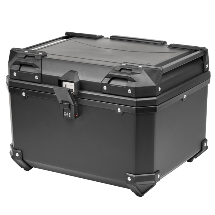 CUBLAND 오토바이 탑박스 57L 등받이 배달통 암호 자물쇠