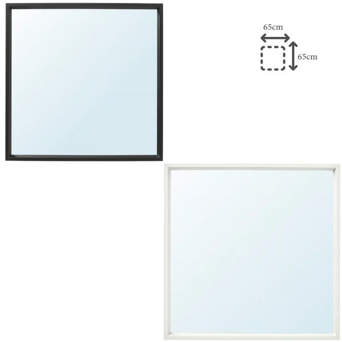 이케아 벽걸이 거울 정사각형 현관 욕실 65x65 니세달