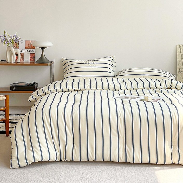 오텔르 어반 스트라이프 고밀도 바이오워싱 사계절 이불