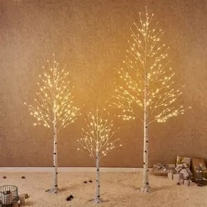 자작나무 LED 크리스마스트리 2종 60cm,120cm 구성 20230810