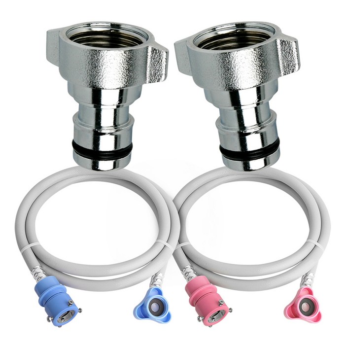 와이넷 원터치PVC세탁기호스2M(냉온수세트), 1세트