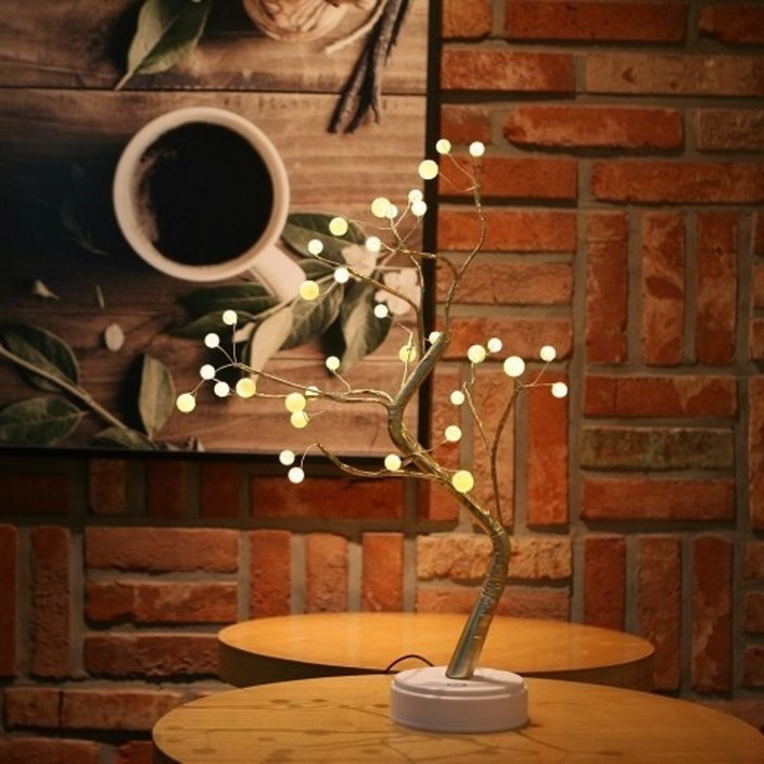 LED 진주 나무등 미니트리 무드등 인테리어 크리스마스트리, 진주나무등 LED 진주 나무등 미니트리 무드등 인테리어 크리스마스트리, 진주나무등