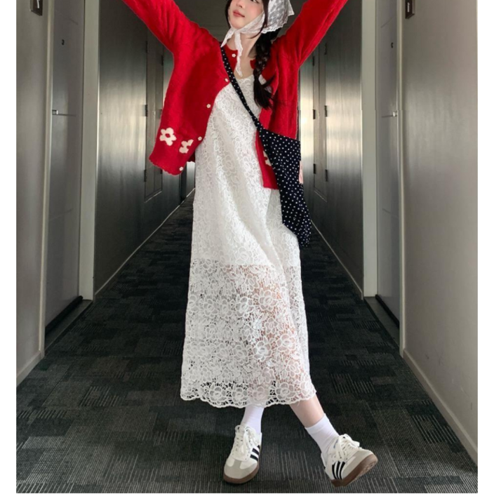 2025 봄가을 신상 코리안 스타일 컬러 블록 루즈핏 가디건 여성용 캐주얼 오픈 스웨터