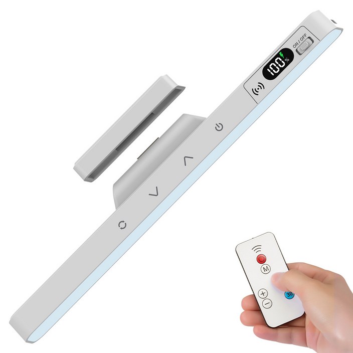 Danni 다용도 무선 자석 LED 무드등 밝기조절 독서등, 화이트