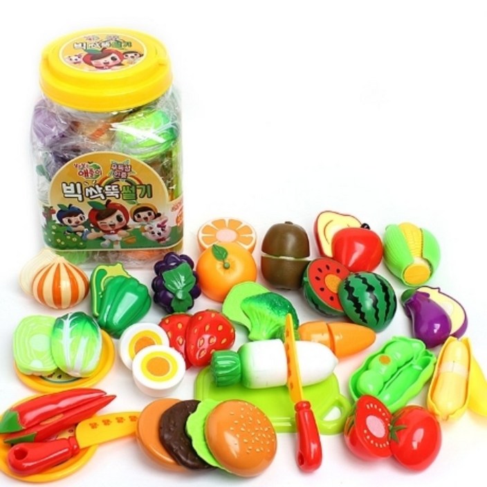 빅애플 과일썰기 역활완구 소꿉놀이세트, 1개