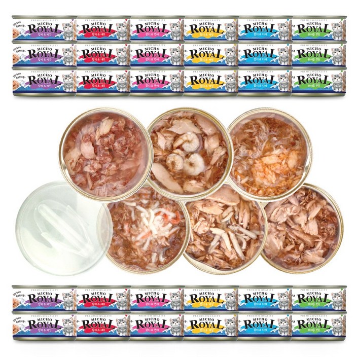 프리미엄 로얄 미쵸 콤보 85g x 30개입 고양이 캔 간식, 30개, 85g 프리미엄 로얄 미쵸 콤보 85g x 30개입 고양이 캔 간식, 30개, 85g