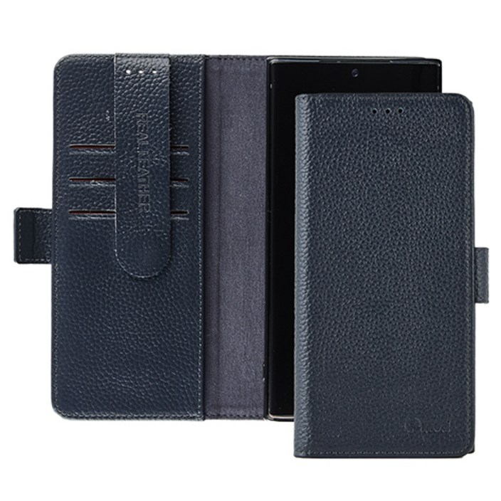 갤럭시 점프2 M336 이지 천연 소가죽 카드 분실 방지 지갑 다이어리 휴대폰 케이스