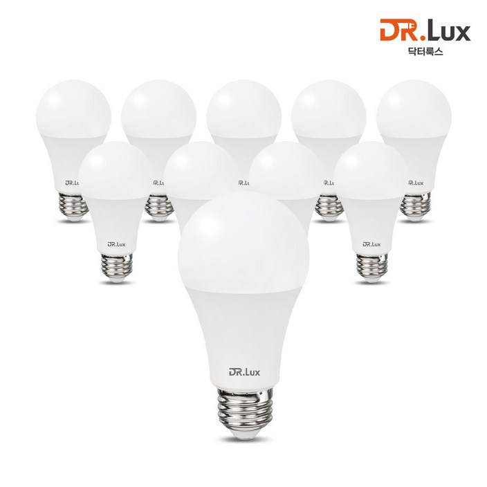 닥터룩스 LED 전구 12W, 10개, 주광색