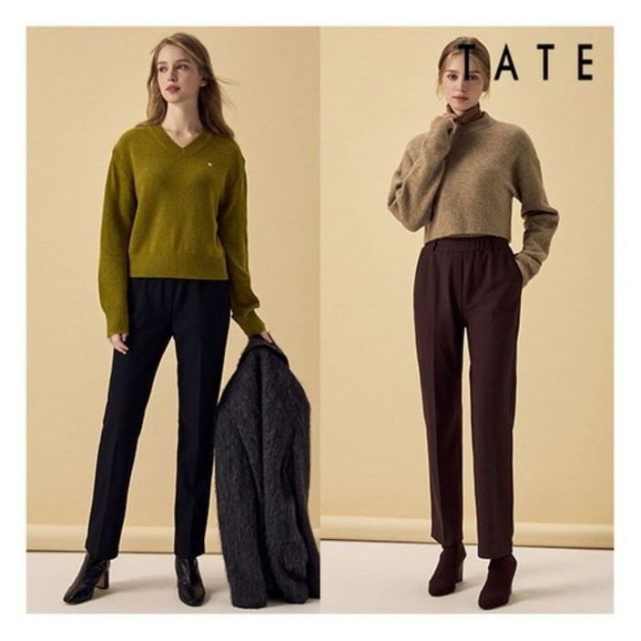 테이트TATE TATE 25FW 여성 융기모 본딩팬츠 2종